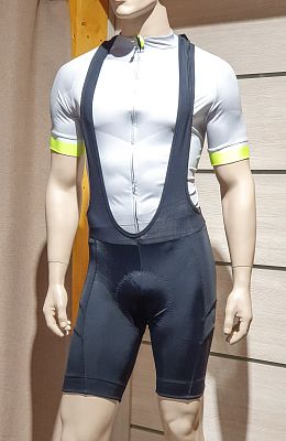 Превью  Велотрусы FUNKIERBIKE Belluno Men Pro 17 Panel Bib Shorts С лямками Чёрный